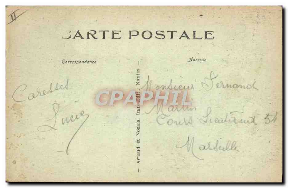 CPA Bateau Guerre En mer Chasseurs de sous-marins  — Verso