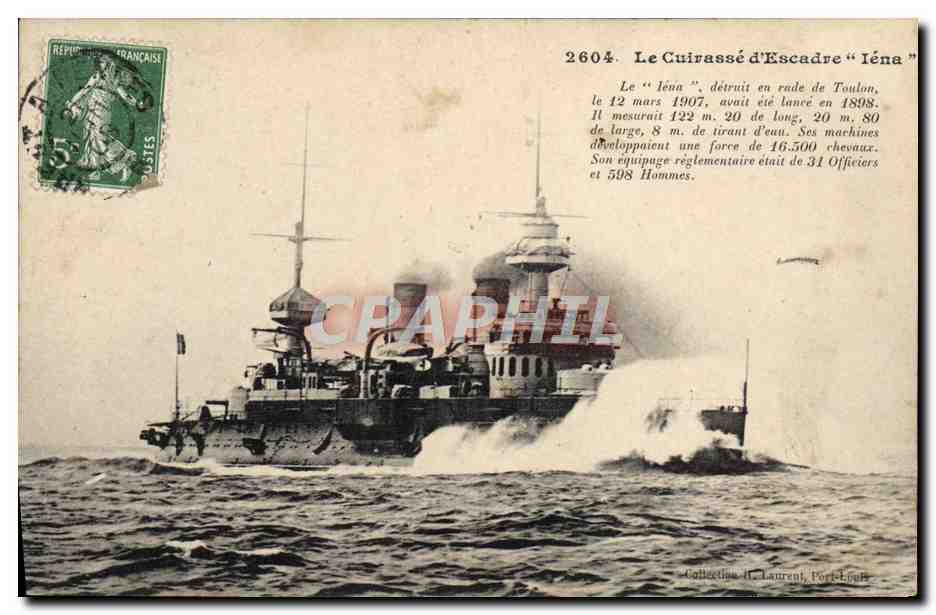 Le Cuirassé d'Escadre "Iéna" — 2604 — Éditeur non visible