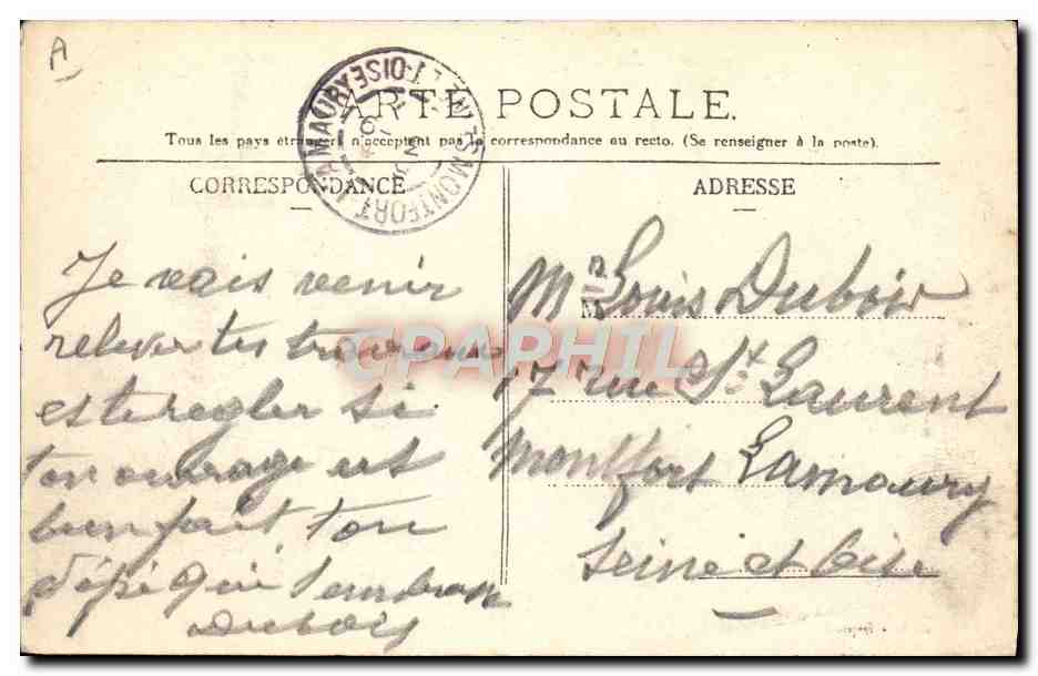 CPA Bateau Guerre Le Treport Torpilleurs au bassin  — Verso