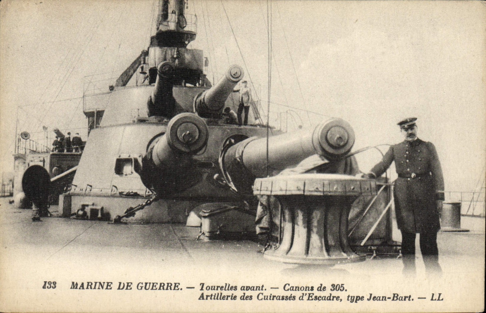 Artillerie des Cuirassés d'Escadre, type Jean-Bart — Canons de 305 — Marine de Guerre