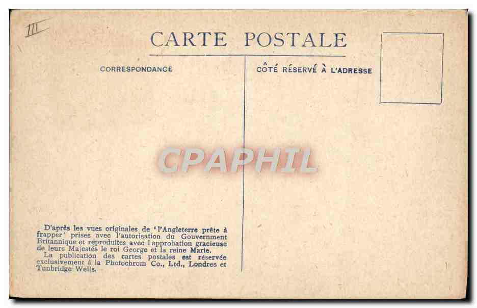 CPA Bateau Guerre L'Angleterre prete a frapper La grande flotte en route  — Verso