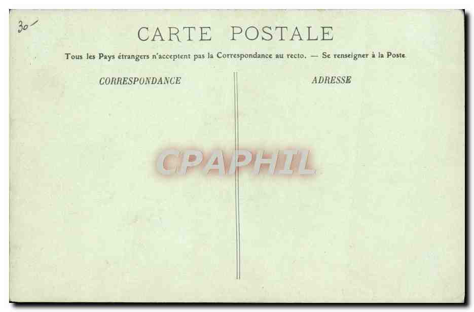 CPA Bateau Guerre Hune d'un mat militaire a bord d'un cuirasse — Verso