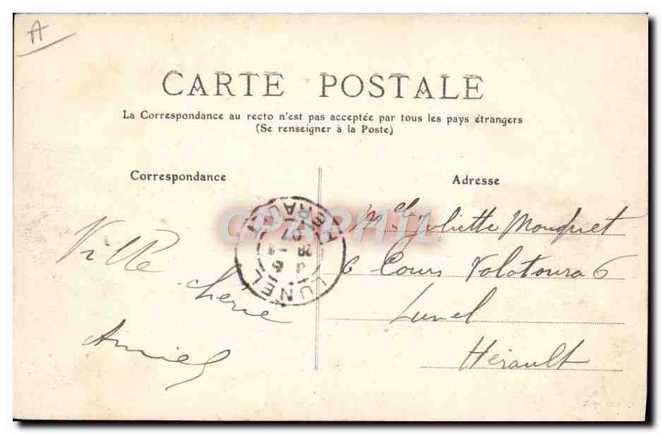 CETTE - Station Balnéaire - Contre-Torpilleurs — Édition X — Verso