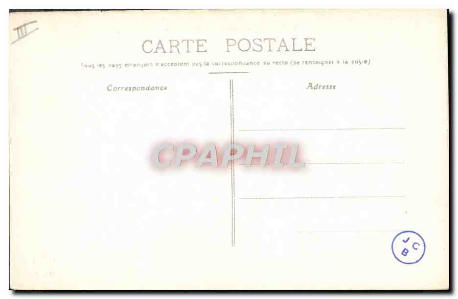 CPA Bateau Guerre Toulon Contre torpilleur  — Verso
