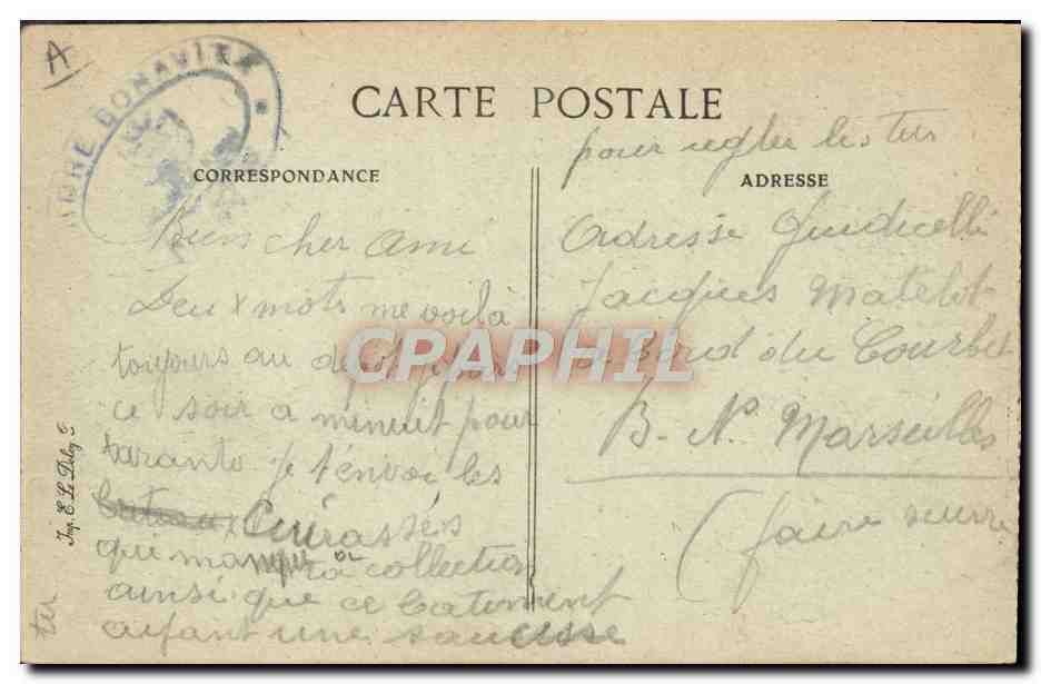 CPA Bateau Guerre Exercice d'observation Saucisse — Verso