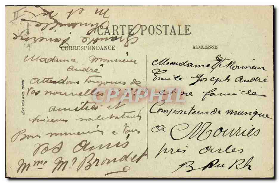 CPA Le Theatre Luneville — Verso