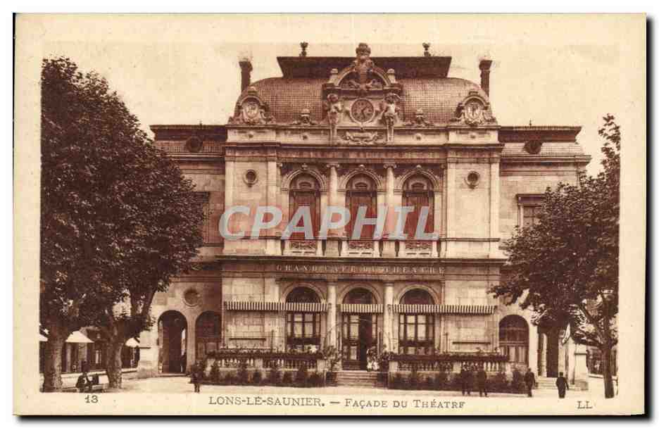 CPA Facade du Theatre Lons le Saulnier