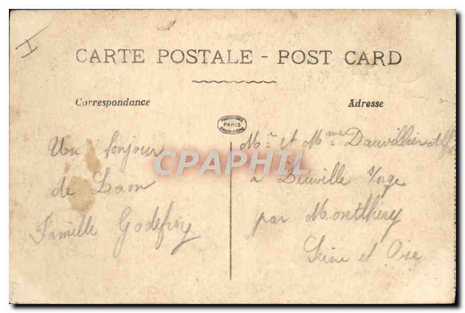 Laon — Le Théâtre en partie détruit par un gros obus — La Pensée, n°3200 — Achterkant