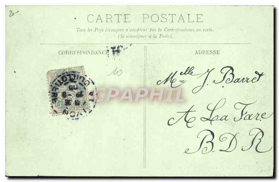 CPA Lyon Le grand Theatre Ricqles — Verso