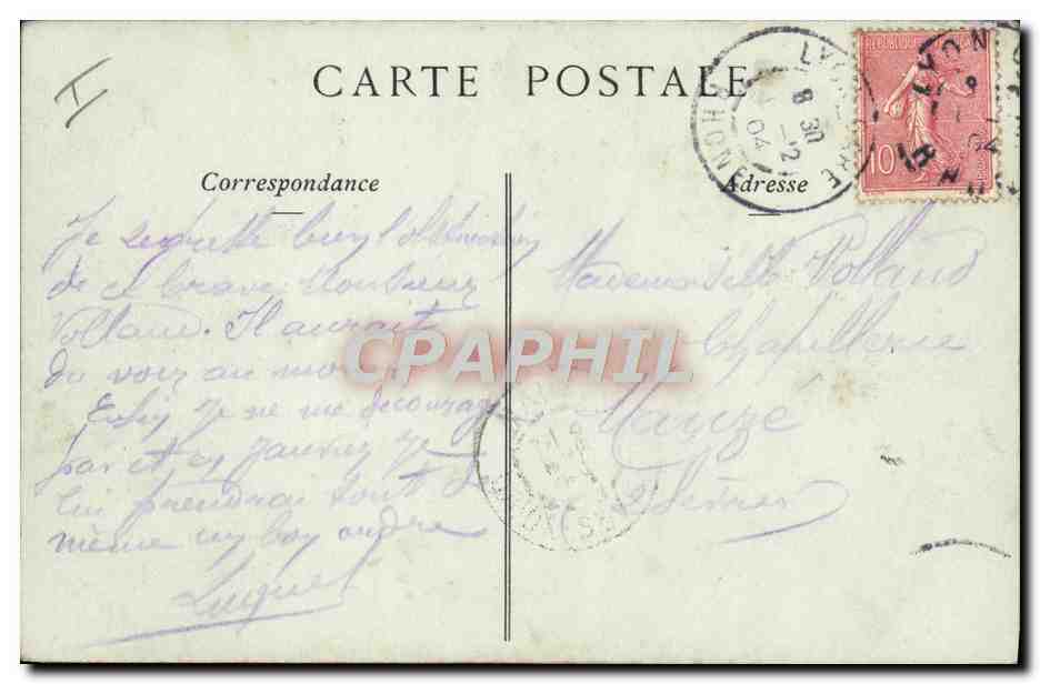 CPA Lyon Le Theatre des Celestins — Verso