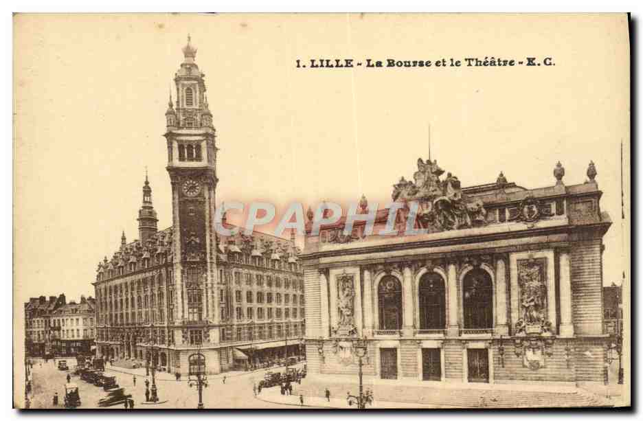 CPA Lille La Bourse et le Theatre 