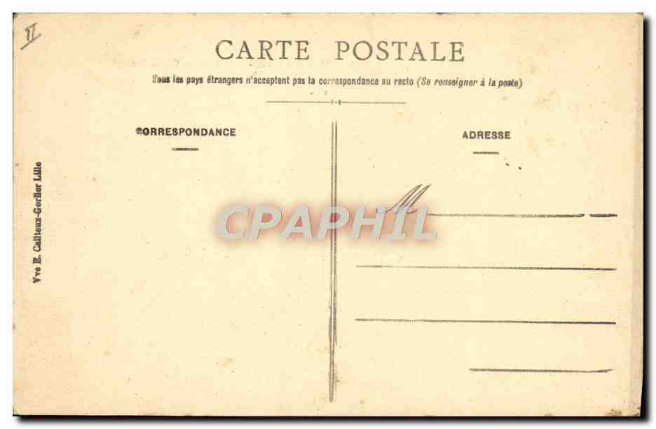 CPA Lille La Bourse et le Theatre  — Verso