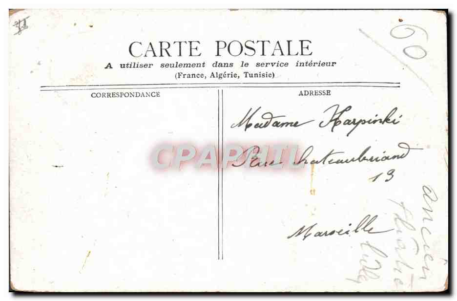CPA Lille Ancien Theatre  — Verso