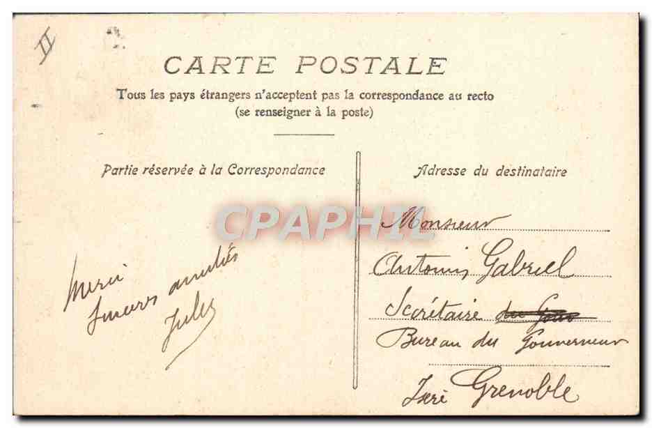 CPA Lyon Theatre des Celestins (carte toilee) — Verso