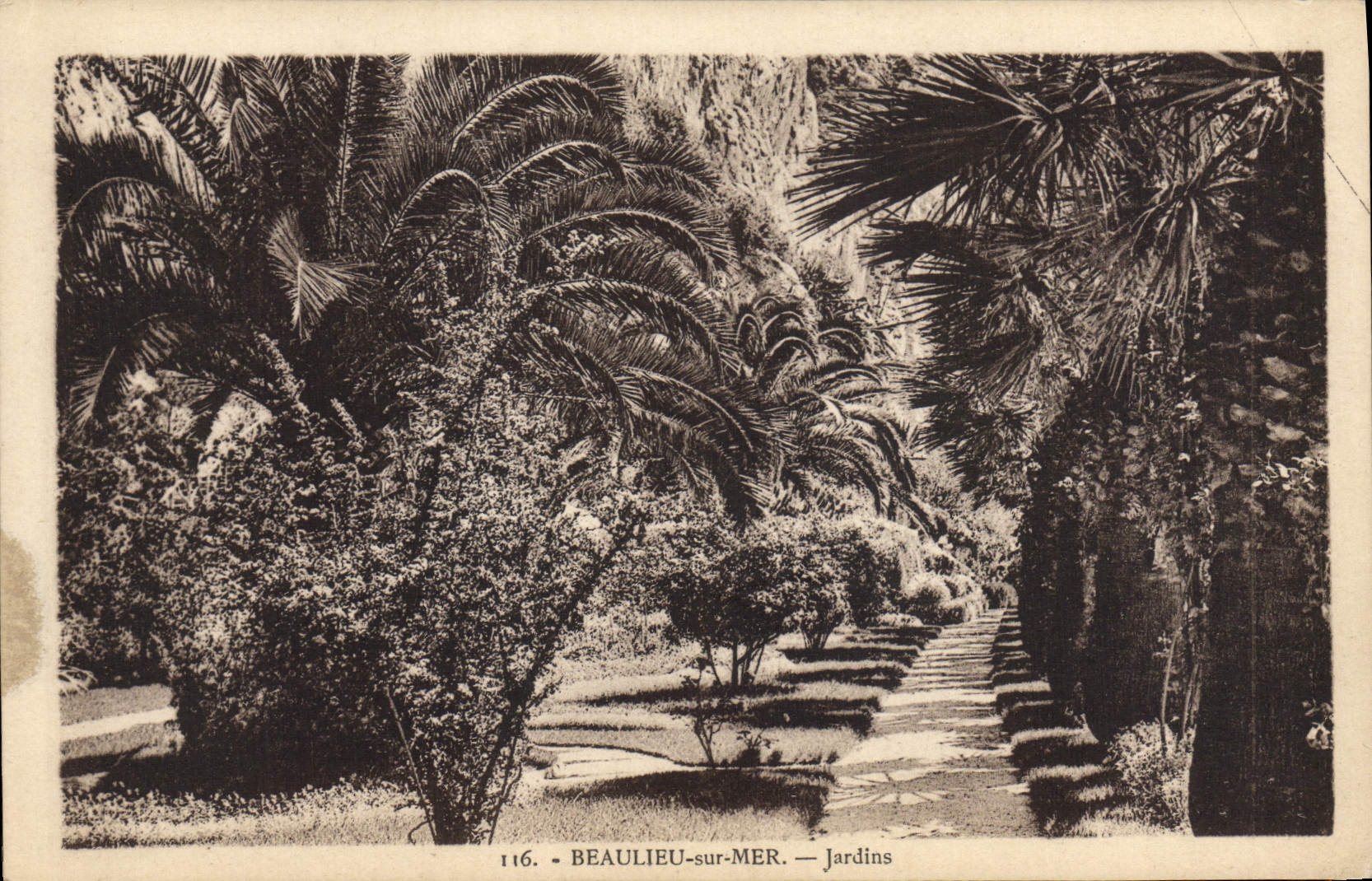 CPA Beaulieu sur Mer Jardins