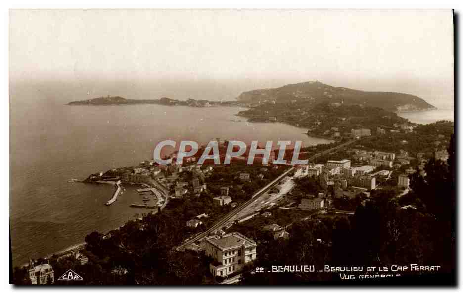 CPA Beaulieu Et Le Cap Ferrat Vue Generale