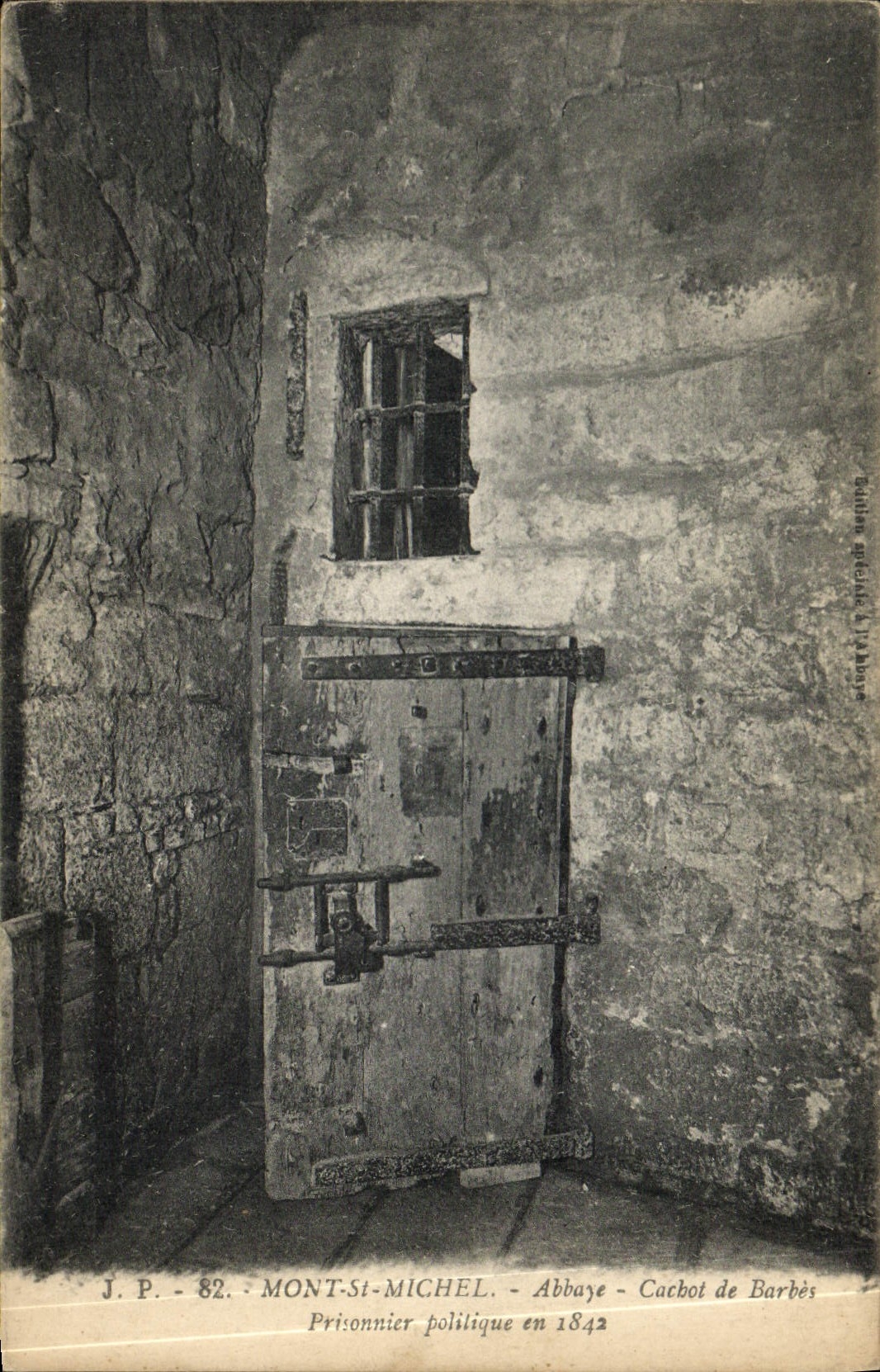 CPA Mont St Michel Abbaye Cachot de Barbes