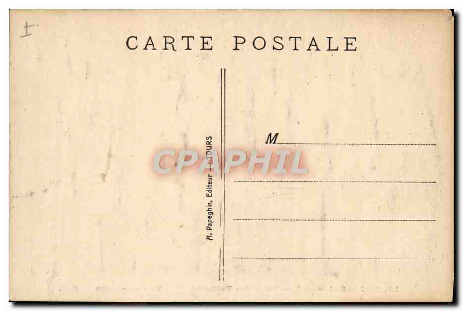 CPA Loches Salle des Tortures  — Rückseite