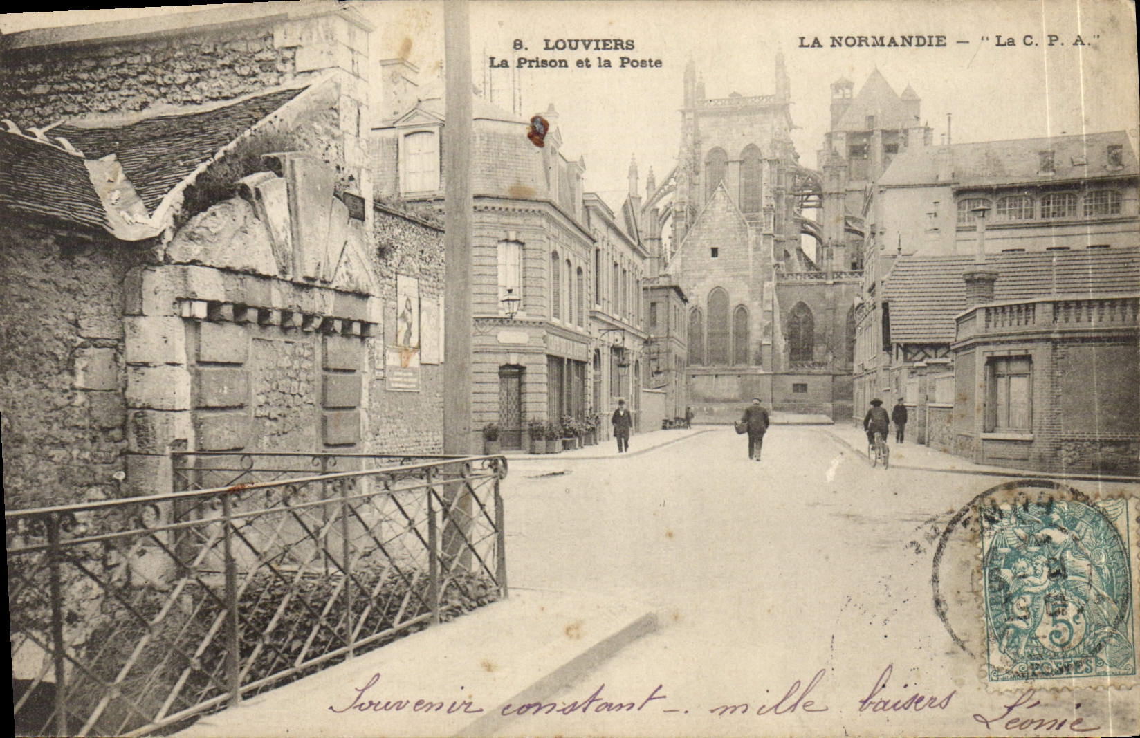 CPA Louviers La Prison et la Poete
