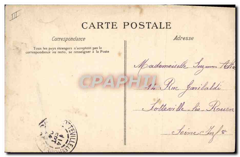 CPA Louviers La Prison et la Poete — Rückseite