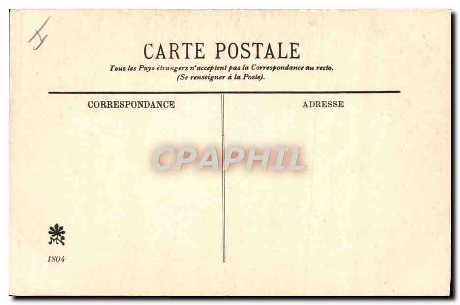 CPA La pierre des bavardes Chatiment en usage Orleans  — Verso