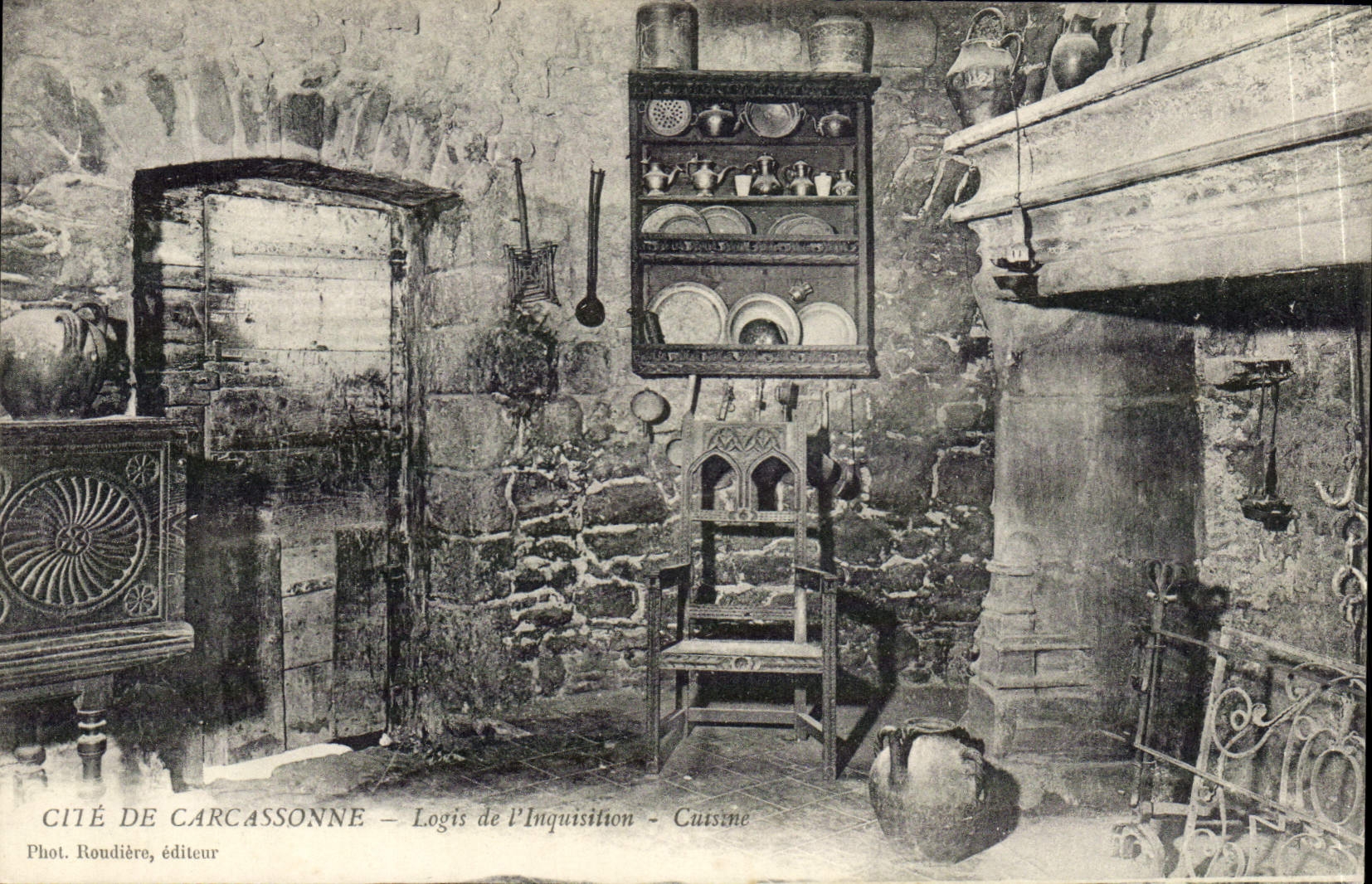 CPA Cite De Carcassonne Logis de l'inquisition Cuisine 