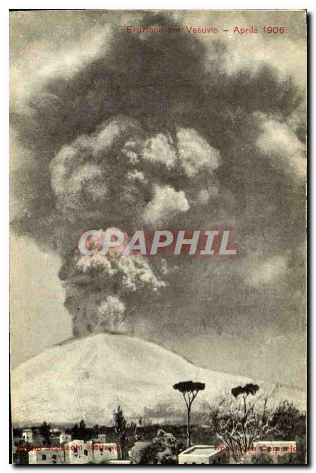 Eruption du Vésuve — Avril 1906 — Phototypie Cemorion