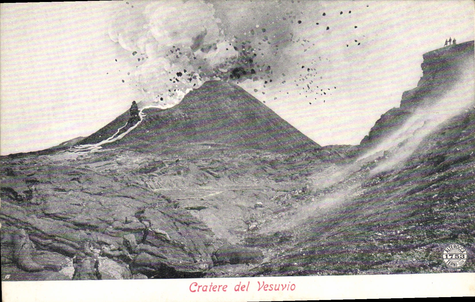 Cratere del Vesuvio — édition Alferrocci, n° 1755