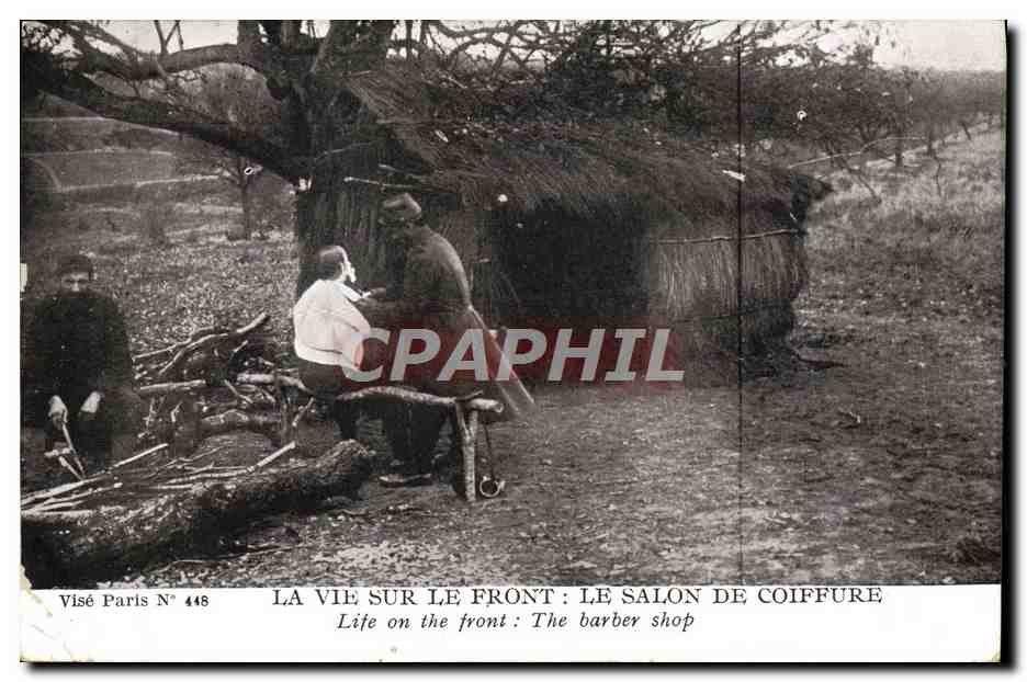 La vie sur le front : Le salon de coiffure — Visé Paris N° 446