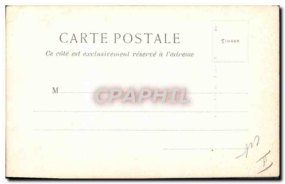 CPA Coiffeur Perruquier Barbier Maure et Mozabite  — Rückseite