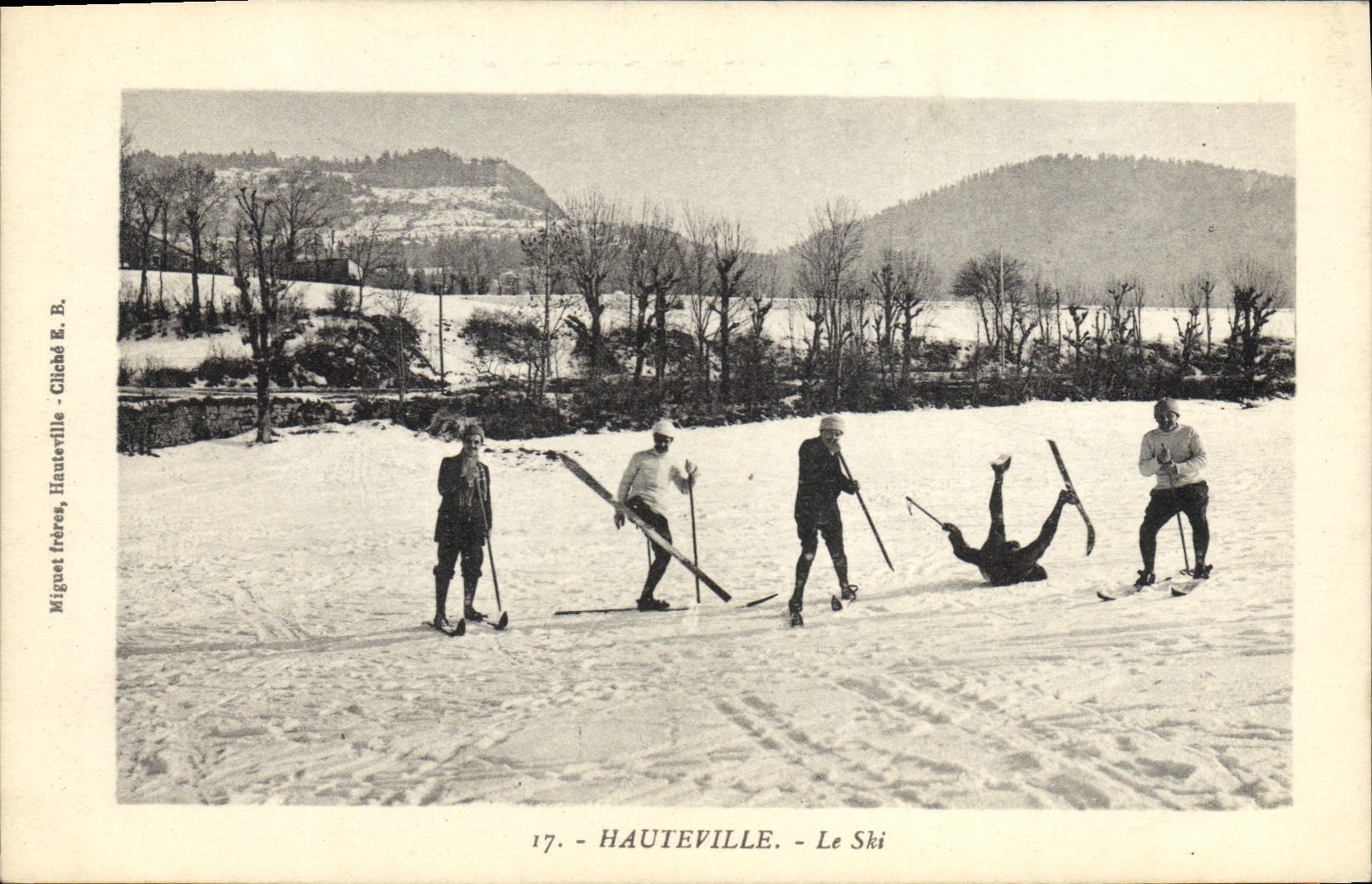 Hauteville — Le Ski — Miguel frères, Hauteville, Cliché R. B. n°17