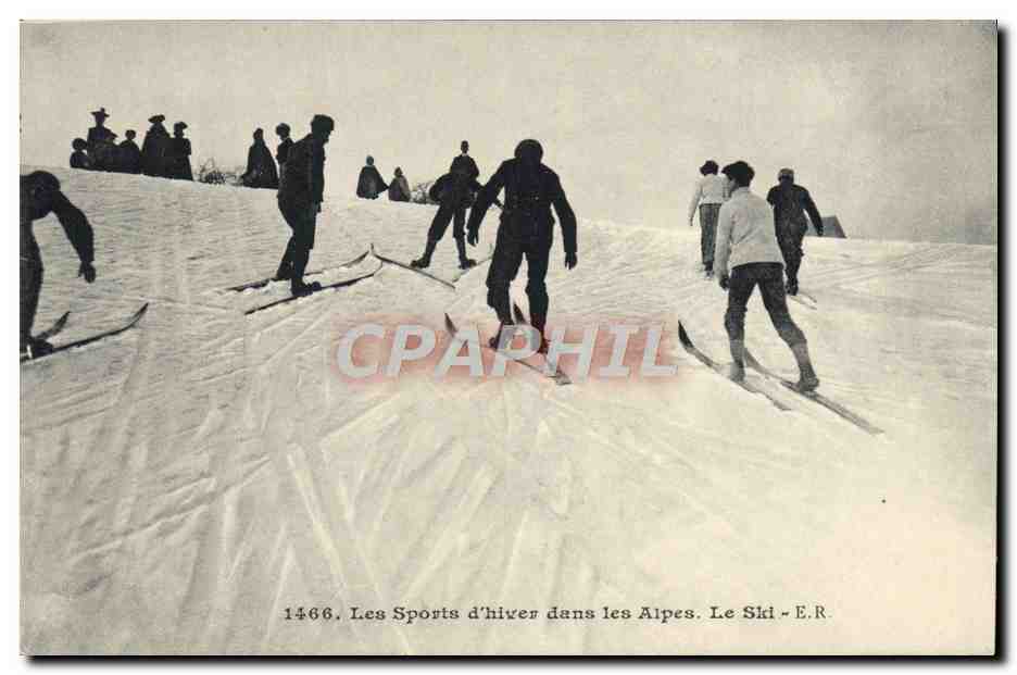 CPA Sports d'hiver Ski Les alpes