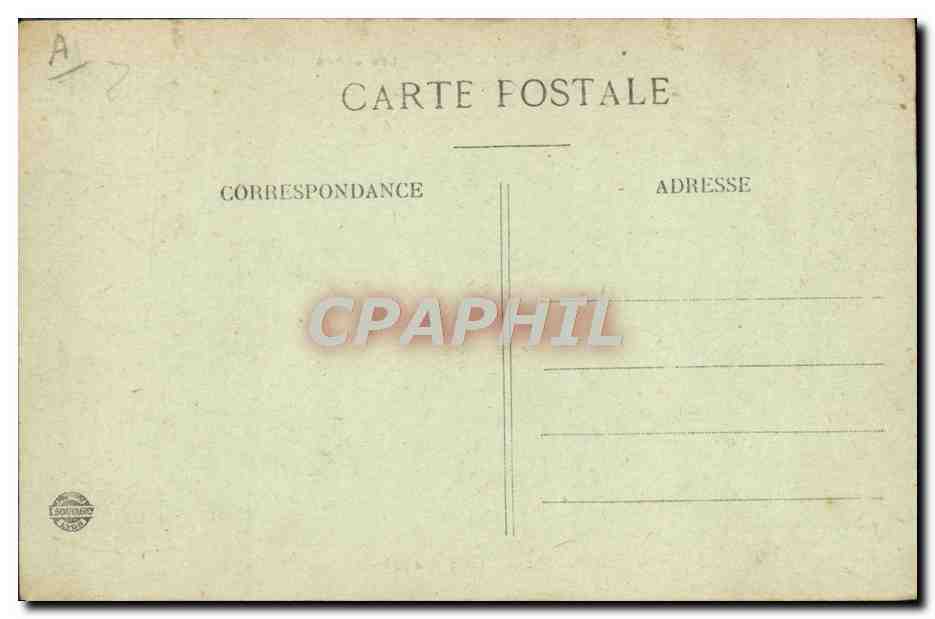 Les Alpes — Sports d'hiver — Exercices de Skis — V. Fournier, édite Gap, n° 1614 — Verso