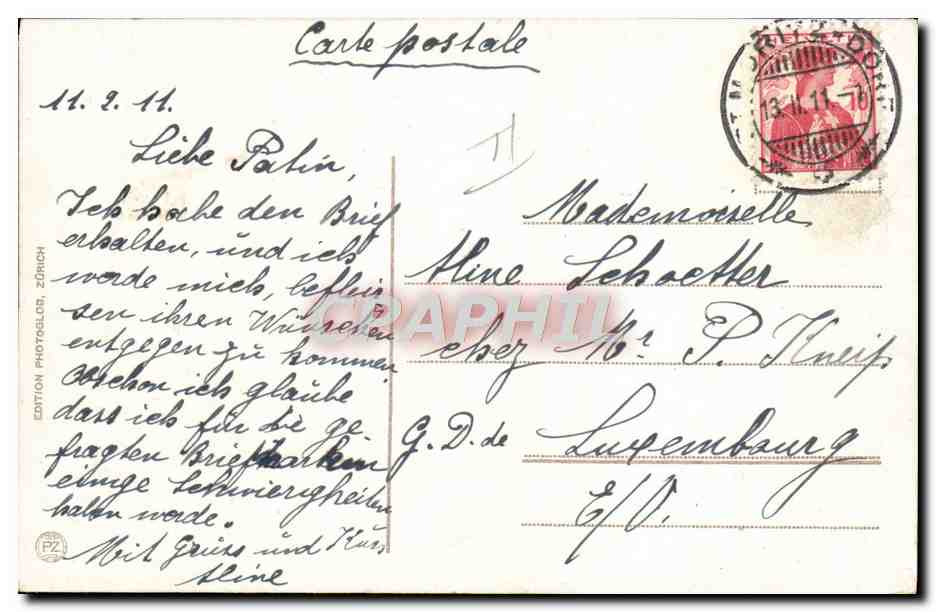 St. Moritz — skieurs et cavalier — Édition Photolab, Zürich, n° 5975 — Reverso