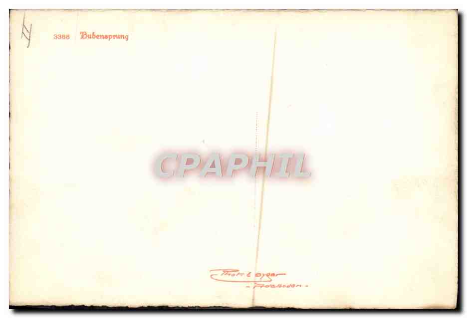 CPA Sports d'hiver Ski Bubensprung — Rückseite