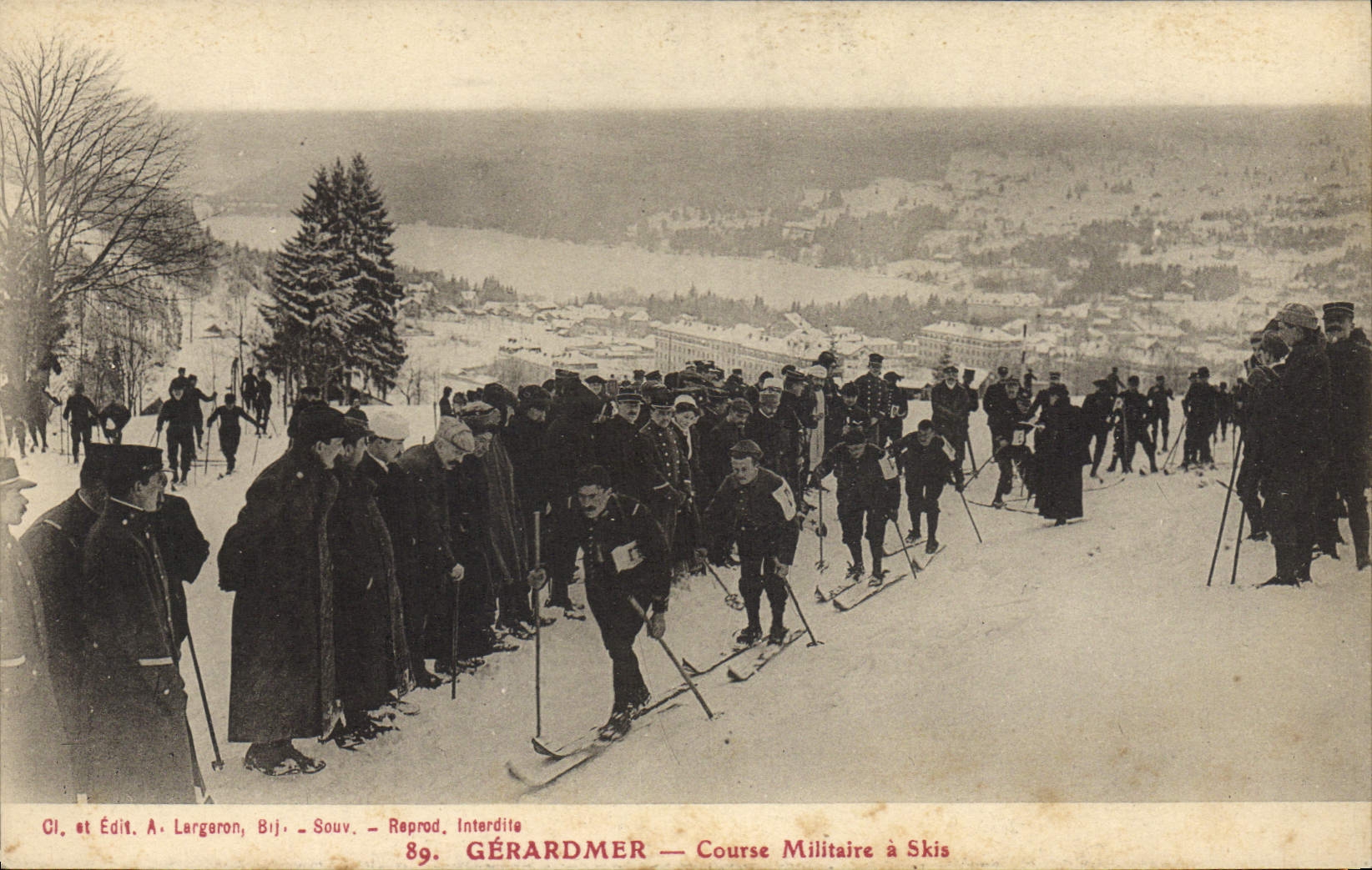 Gérardmer — Course Militaire à Skis — A. Largaron, Bij. — N° 89 - Recto