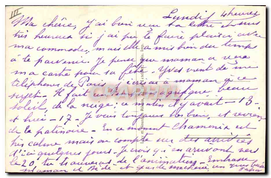 Jeunes Skieurs — Paysages et Sports d'Hiver — 158 — Achterkant