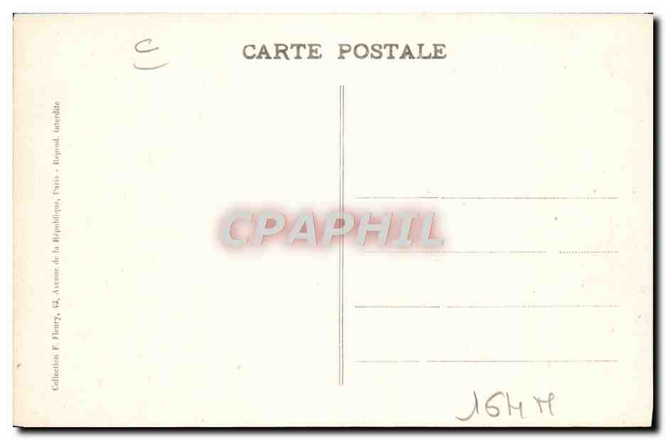 CPA Train Locomotive Voiture postale automobile a vapeur de la Cie du Nord  — Rückseite