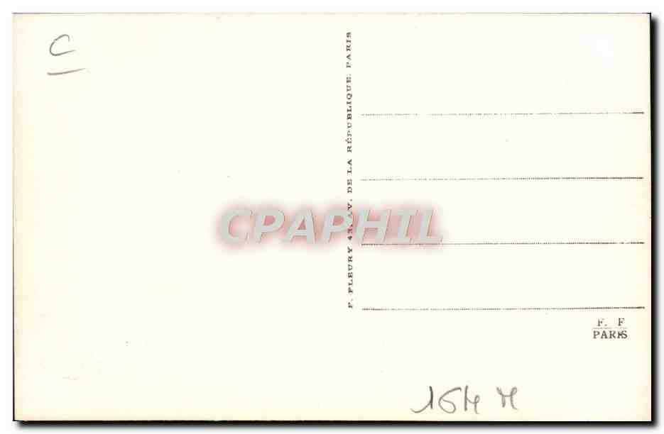 CPA Train Locomotive Machine 220 014 — Verso