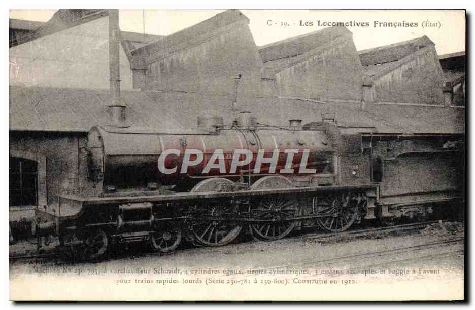 CPA Train Locomotive Machine 230 793 a surchauffeur Schmidt 