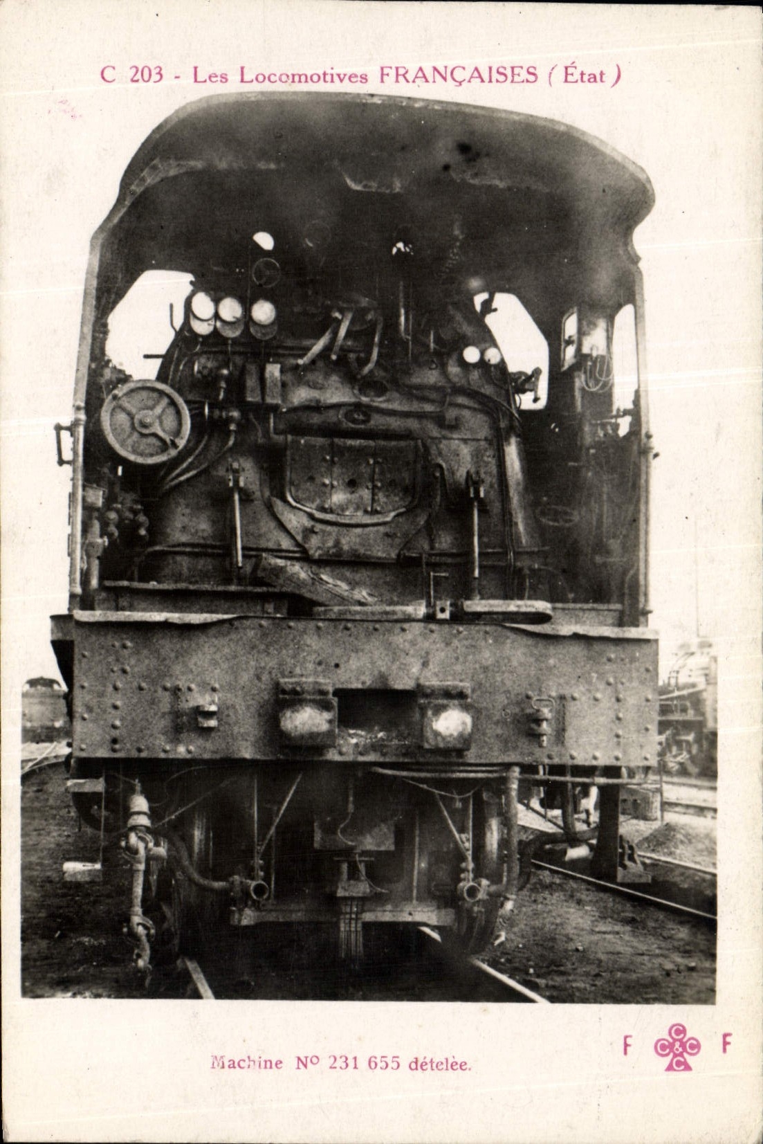CPA Train Locomotive Machine 231 655 detelee 