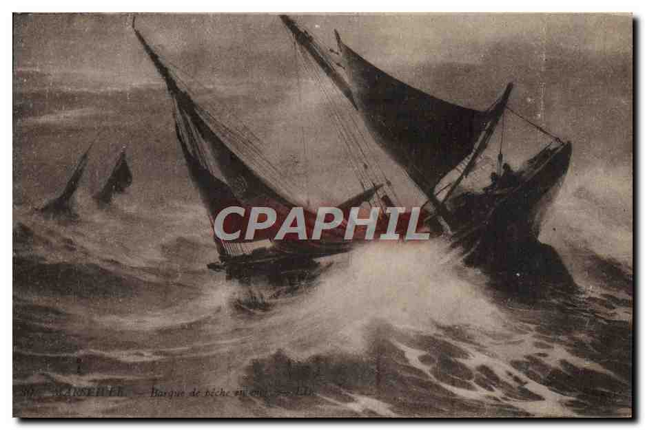 CPA Marseille Bateau de peche en mer