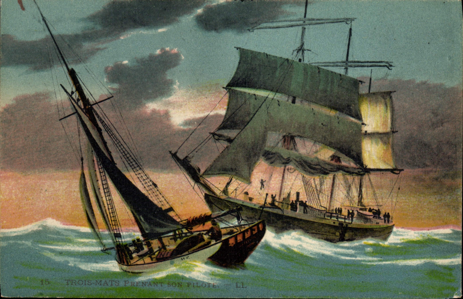 CPA Bateau voilier 