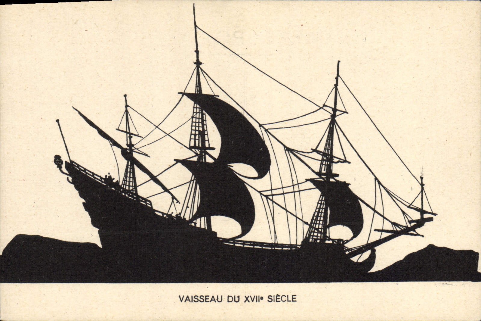 CPA Bateau voilier Vaisseau du 17eme