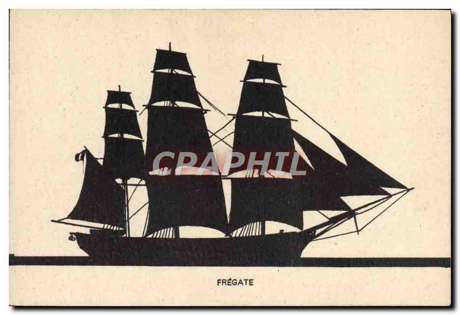 CPA Bateau voilier Fregate