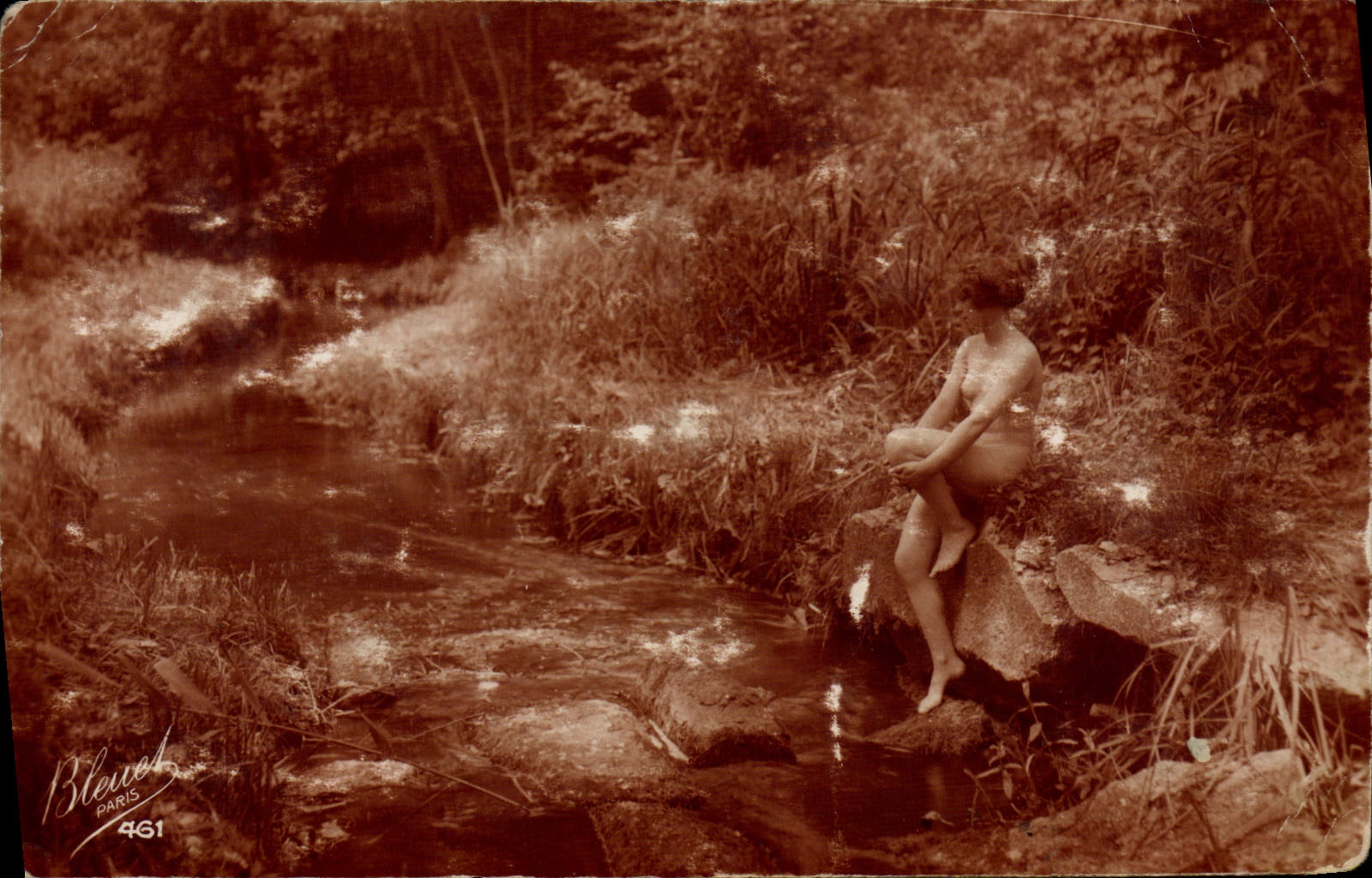 Vintage Postcard Naked Erotic Woman