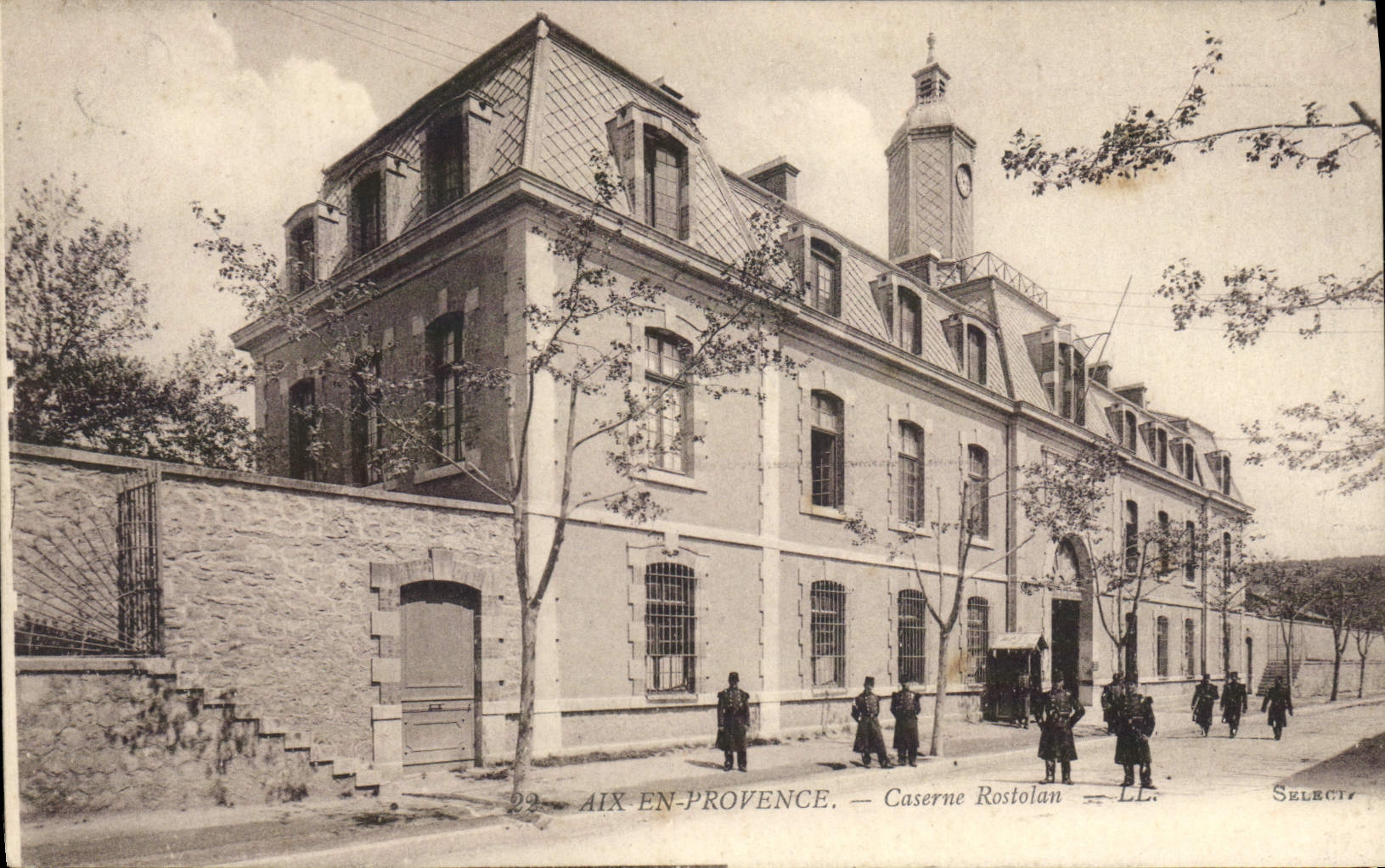 CPA Militaria Aix en Provence Caserne Rostolan 