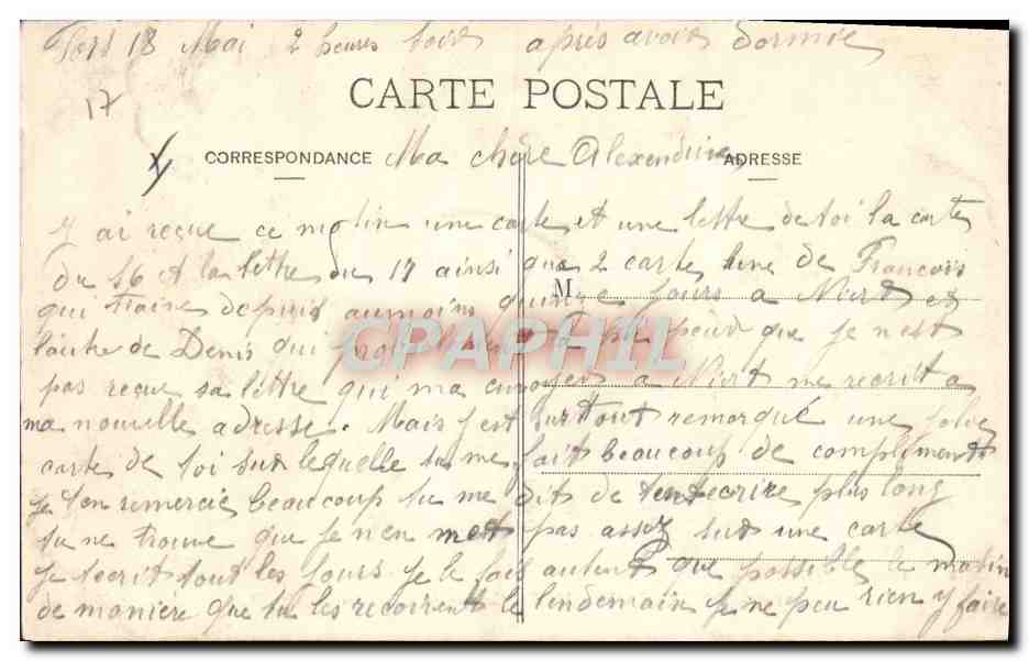 CPA Militaria Rocherfort sur Mer Caserne des Charentes  — Rückseite