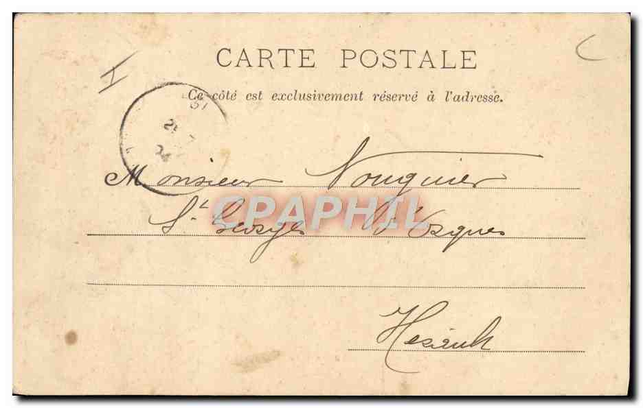 CPA Militaria Pau La caserne Bernadotte  — Rückseite