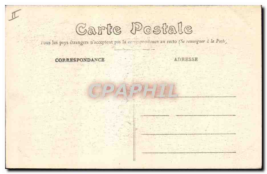 CPA Militaria Bourges Quartier Auger 1er regiment d'artillerie  — Rückseite